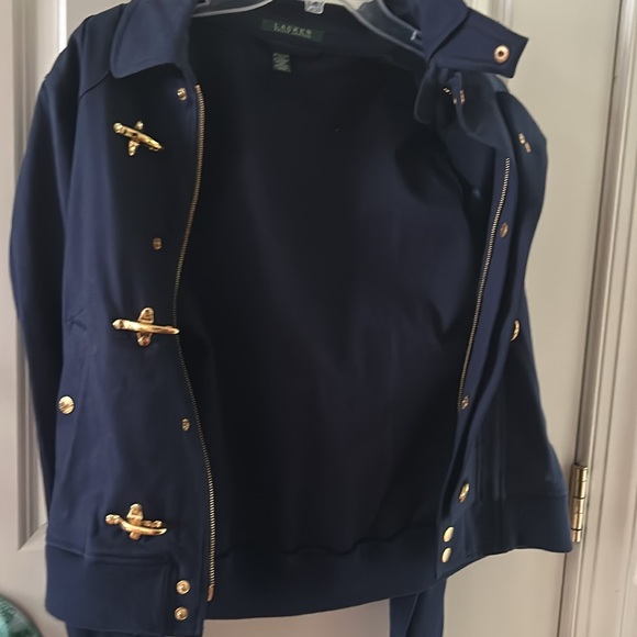 Lauren Ralph Lauren Vintage Cotton Baseball Jacket sz L NWT - Picture 7 of 13